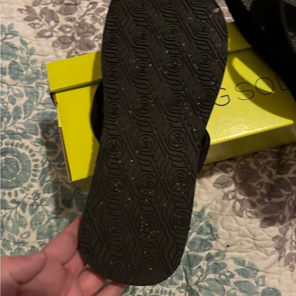 The Healing sole sandals black size W8 - Picture 4 of 6